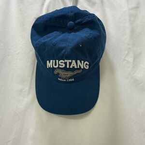 Ford Mustang Blue Cap- Vintage Style